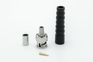 BNC CRIMP - 3 PIECE + PVC BOOT