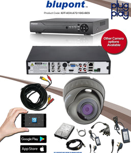 blupont ProHD 4 Channel 1 Camera and Accessories Kit