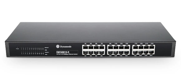 24-Port Rackmount 1U Energy Efficient 10/100Mbps Switch